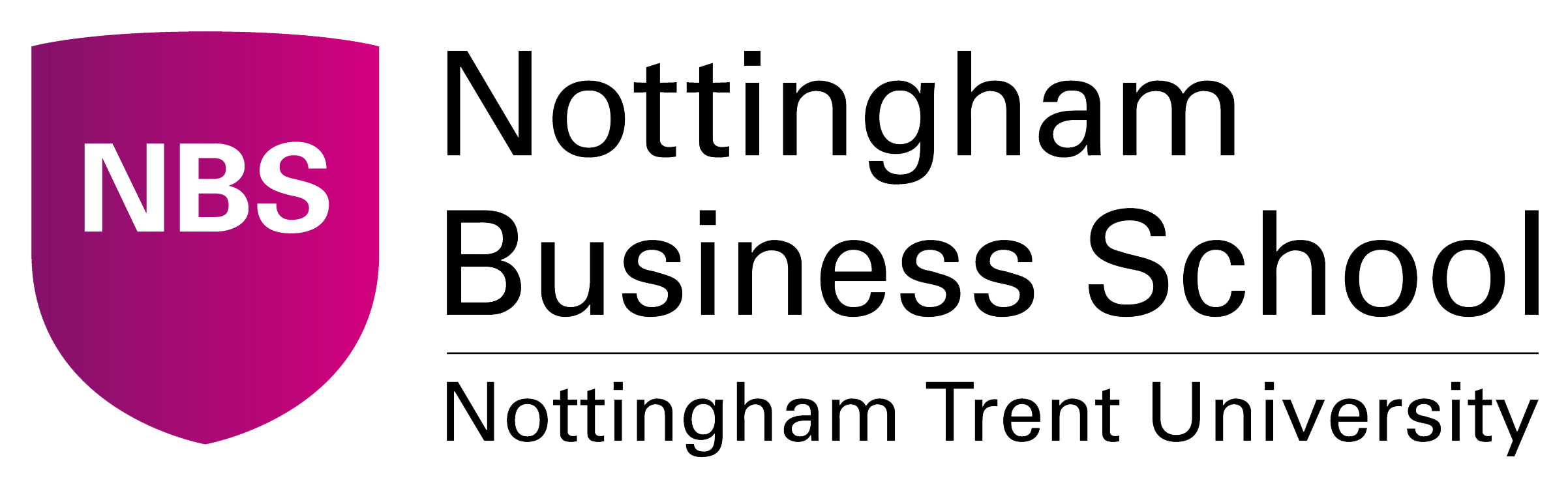 Full colour Nottingham Business School at Nottingham Trent University logo